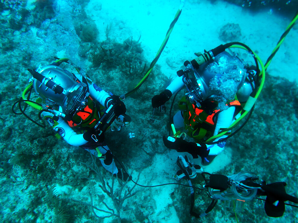 NEEMO 23 Aquanauts are performing research at the bottom of the ocean