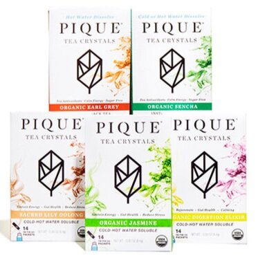Pique Tea Crystals - convenient, great tasting, keto-friendly teas This link gets you two free cartons + free shipping or use code: dom